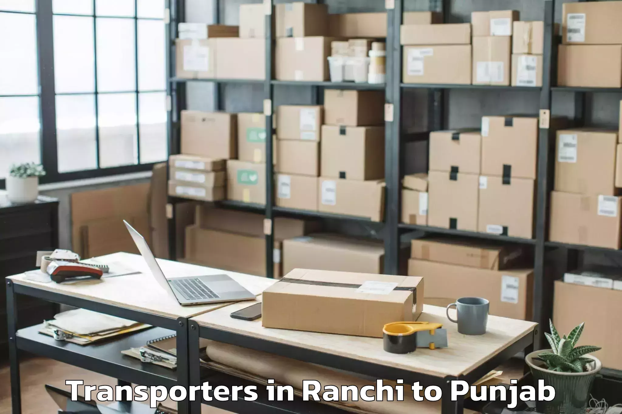 Easy Ranchi to Balachaur Transporters Booking